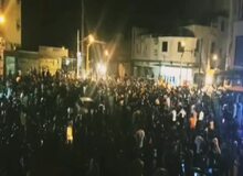 اعتراض دیشب مردم سوسنگرد خوزستان به خشکاندن رودخانه کرخه+فیلم